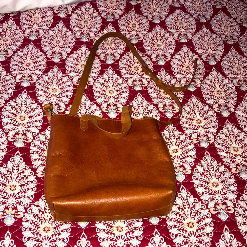 NWOT Madewell Zip top Transport Crossbody Bag (Small/Brown)
